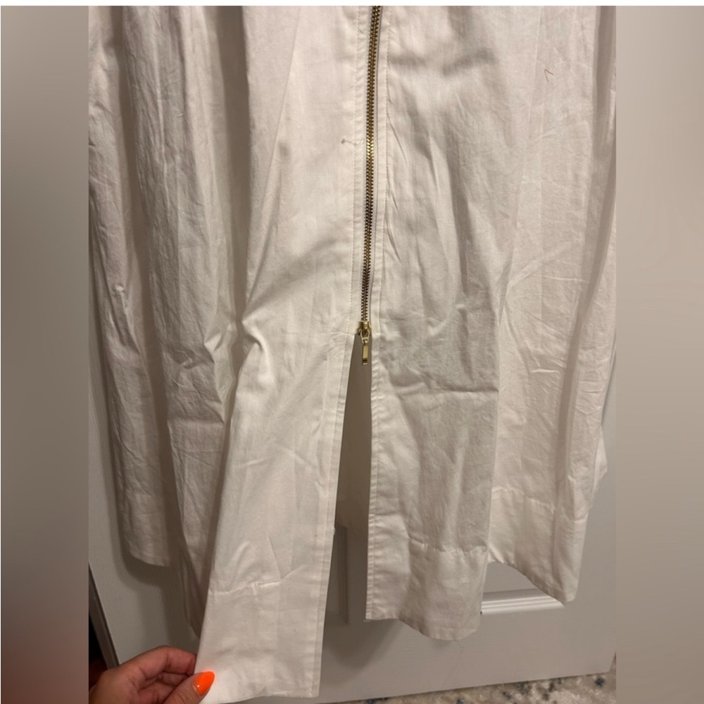 NWT, Retails 170, Anthropologie Tommie white linen dress size medium - Picture 5 of 8